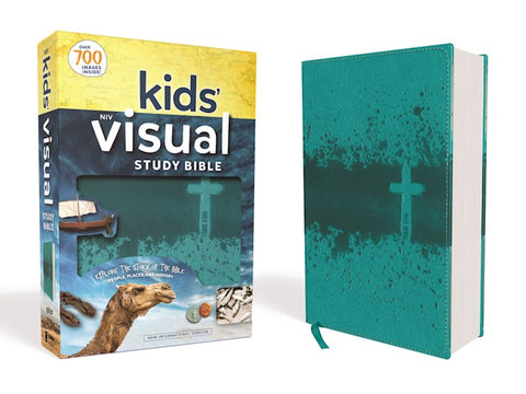 NIV Kids' Visual Study Bible (Full Color)- 2 Color Choice Bronze or Teal Leathersoft
