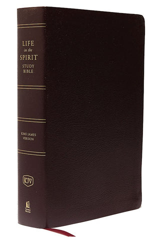 KJV Life in the Spirit Study Bible Bonded Leather Burgundy
