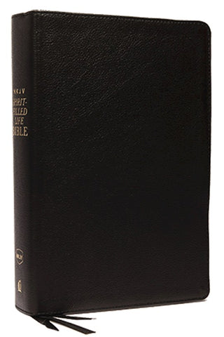 NKJV Spirit-Filled Life Study Bible-Black Genuine Leather