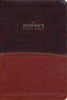 NKJV Large Print Woman's Study Bible (Full Color)-Brown/Burgundy Leathersoft-Indexed