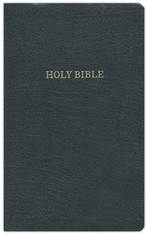 KJV Personal Size Giant Print Reference Bible (Comfort Print)-Black Bonded Leather Indexed