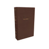 NKJV Compact Large Print Reference Bible (Comfort Print)-Mahogany Leathersoft Holy Bible----- Limited Quantities