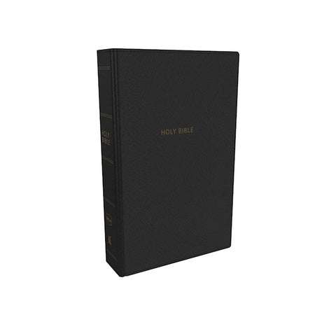 NKJV Compact Large Print Reference Bible (Comfort Print)-Black Leathersoft Holy Bible