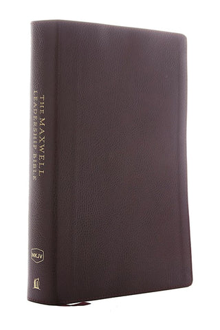 NKJV Maxwell Leadership Bible (Third Edition) (Comfort Print)-Burgundy Premium Bonded Leather ---- Limited Quantities