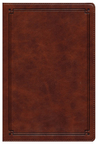 NKJV Comfort Print Study Bible, Imitation Leather, Mahogany Brown
