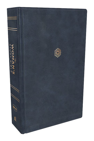 NKJV Womans Study Bible-Soft Leather-Look Navy Blue