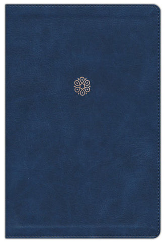 NKJV Woman's Study Bible (Full Color)-Navy Blue Leathersoft Indexed