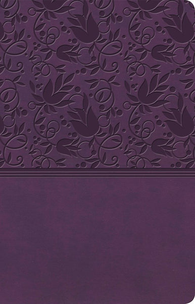 KJV Ultrathin Reference Bible-Purple LeatherTouch Indexed LIMITED QUANTITIES AVAILABLE