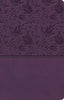 KJV Ultrathin Reference Bible-Purple LeatherTouch Indexed LIMITED QUANTITIES AVAILABLE