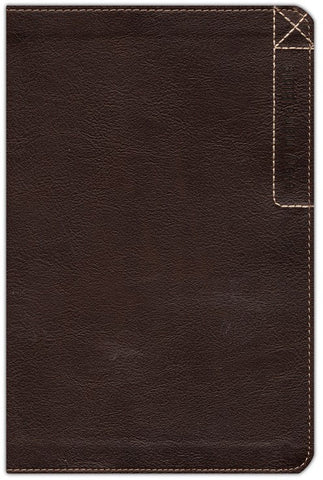 NLT Every Man's Bible/Large Print (Deluxe Explorer Edition)-Rustic Brown LeatherLike Indexed