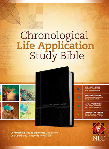 NLT Chronological Life Application Study Bible-Black/Onyx TuTone
