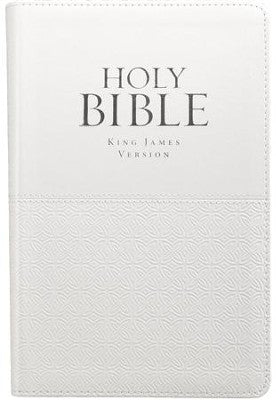 KJV White Standard Indexed Bible Textured