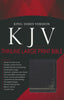 KJV Large Print Thinline Bible-Brown LuxLeather Indexed