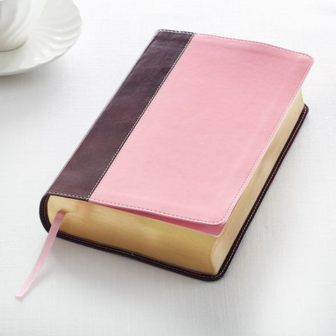 KJV Giant Print LuxLeather Pink/Brown LIMITED QUANTITIES AVAILABLE