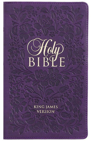 KJV Giant Print Bible-Purple LuxLeather Indexed