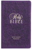 KJV Giant Print Bible-Purple LuxLeather Indexed