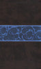 ESV Thinline Bible-TruTone, Chocolate/Blue, Paisley Band