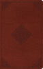 ESV Large Print Value Thinline Bible-Tan Ornament Design TruTone