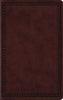 ESV Large Print Value Thinline Bible-Mahogany Border Design TruTone