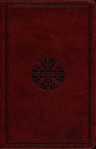 ESV Value Thinline Bible-Brown Mosaic Cross Design TruTone