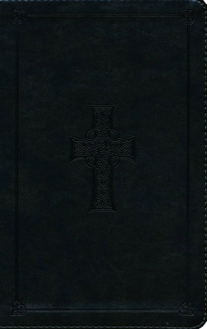 ESV Large Print Personal Size Bible-Olive Celtic Cross Design TruTone - Limited Quantities Available