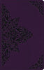 ESV Large Print Value Thinline Bible-Lavender Filigree Design TruTone