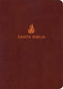 Spanish NVI Santa Biblia Large Print Letra Gigante Marrón Brown Piel Fabricada Con Indice Bonded Leather