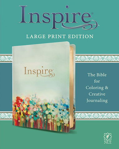 NLT Inspire Bible/Large Print-Multicolor LeatherLike