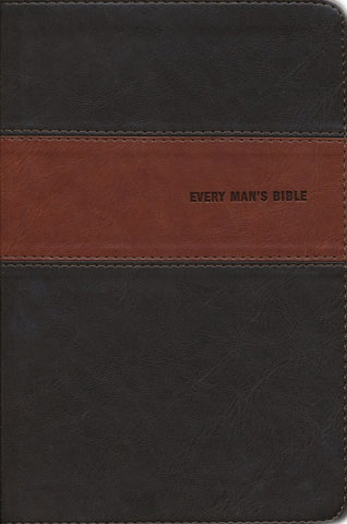 NIV Every Man's Bible-Deluxe Heritage Edition-Brown/Tan TuTone Indexed