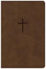 NKJV Compact Large Print Reference Bible (Comfort Print)-Mahogany Leathersoft Holy Bible----- Limited Quantities