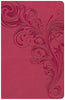 CSB Large Print Personal Size Reference Bible-Pink LeatherTouch Indexed