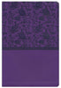 KJV Giant Print Reference Bible-Purple LeatherTouch Indexed