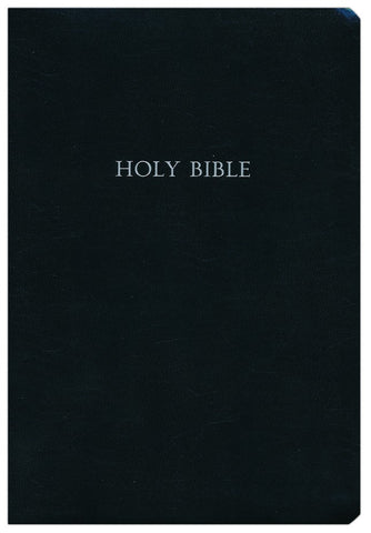 KJV Large Print Wide Margin Bonded Leather Bible-Black