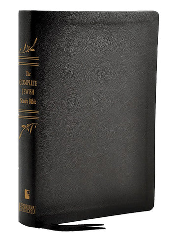 The Complete Jewish Study Bible-Black Genuine Calfskin Leather