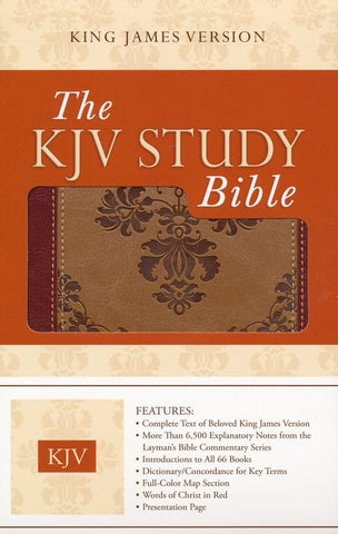 KJV Study Bible: Heritage Edition-Brown/Cream DiCarta