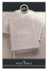 KJV Large Print Thinline Wedding Bible-White LuxLeather Indexed