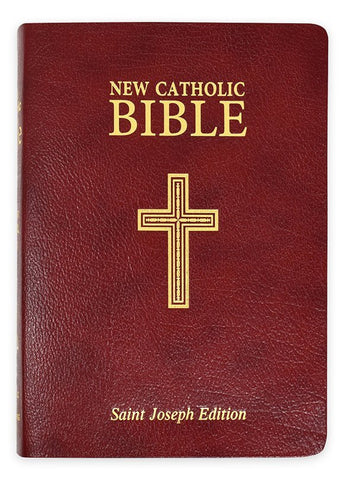 NCB St. Joseph New Catholic Bible Personal Size-Burgundy Bonded Leather