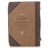 Strong and Courageous Bible Cover Brown