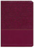 NKJV Comfort Print Full Color Study Bible, Imitation Leather, cranberry, indexed