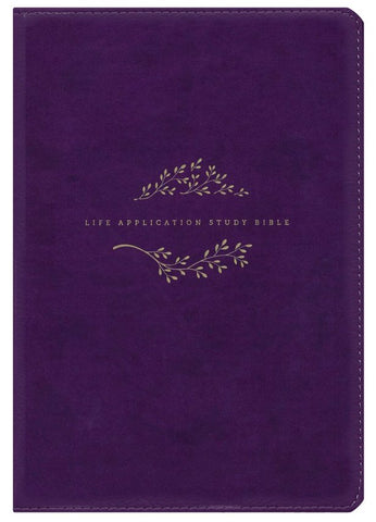 NLT Life Application Study Bible (Third Edition)-RL-Purple LeatherLike