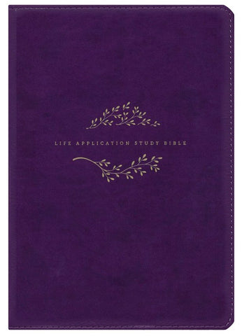 NLT Life Application Study Bible (Third Edition)-RL-Purple LeatherLike