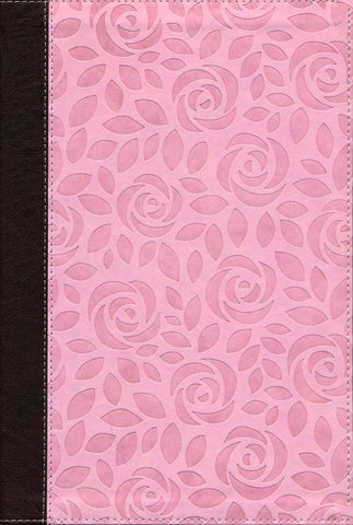 NIV Thinline Bible/Large Print (Comfort Print)-Pink Leathersoft LIMITED QUANTITIES AVAILABLE