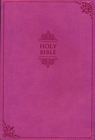 NIV Value Thinline Bible Large Print Pink, Imitation Leather with Holy Bible