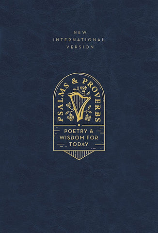 NIV Psalms And Proverbs (Comfort Print)-Navy Cloth Over Board