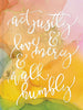 Act Justly, Love Mercy, And Walk Humbly Journal Journal