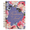 Journal Wirebound -He Restores My Soul Psalm 23:3-Large