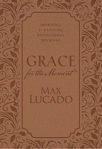 Grace For The Moment: Morning & Evening Devotional Journal-LeatherSoft Morning And Evening Devotional Journal