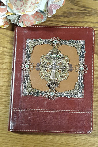 KJV Jeweled Study Bible Personal Size - Brown