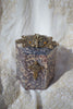 Tall Hexagon Beveled Soapstone Box with Natures Symbols of Faith
