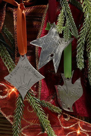 Let Your Spirit Soar Ornament Pewter